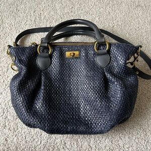 J. Crew Brampton Woven Leather Hobo Bag